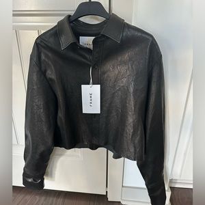 Frame leather shirt